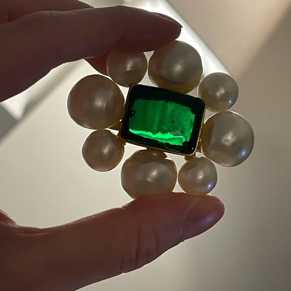 Vintage 1997  Chanel Gripoix Brooch Pendant